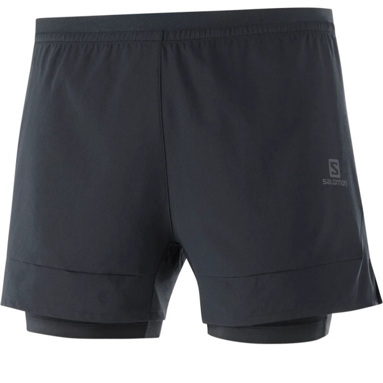 Salomon Cross 2in1 Men's Shorts Black | CA 48F95